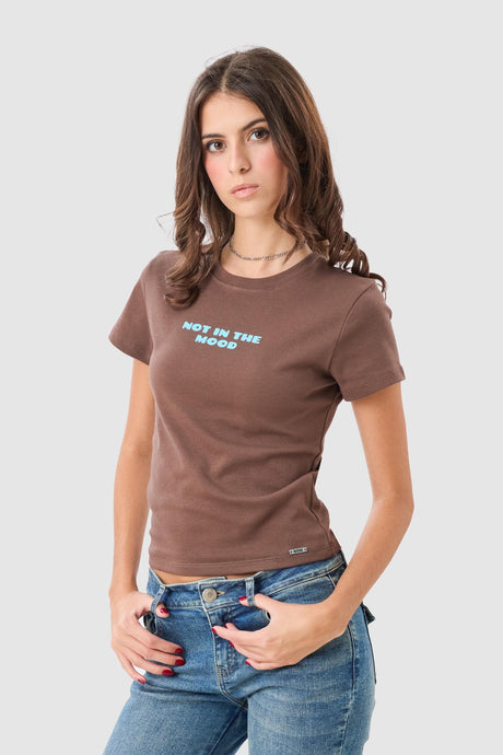 Polo Baby Tee Seraphine POLOS NOW Marrón XS 