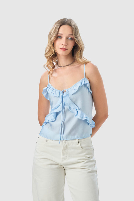 Blusa Regular Fit Terni BLUSAS NOW Celeste X Small 