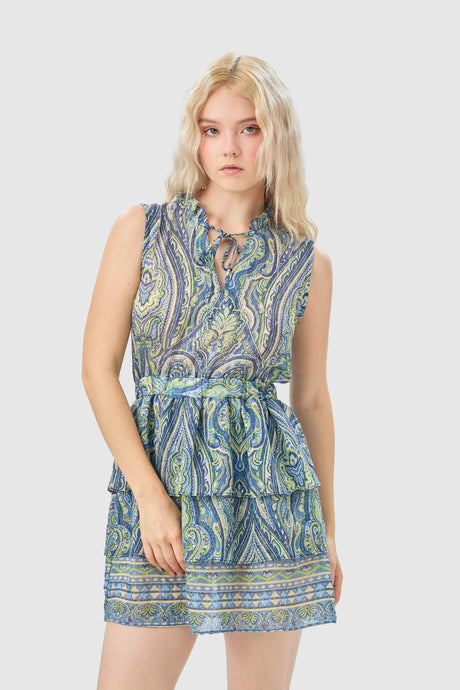 Mini Vestido Luxe VESTIDOS NOW Azul X Small 