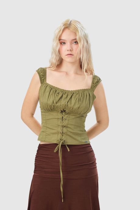 Blusa Slim Fit Lutza BLUSAS NOW Verde X Small 