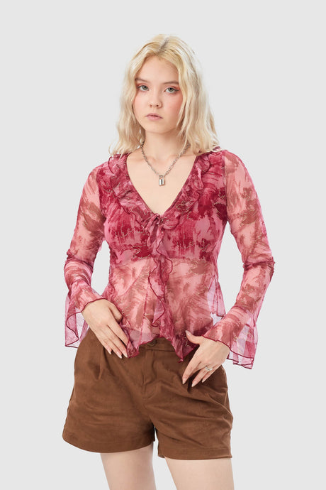 Blusa Slim Fit Niksic BLUSAS NOW Fucsia Small 