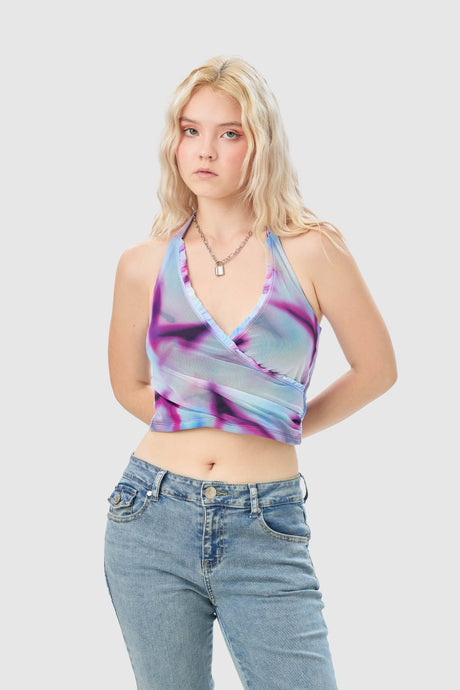 Blusa Slim Fit Maldivas BLUSAS NOW Morado X Small 