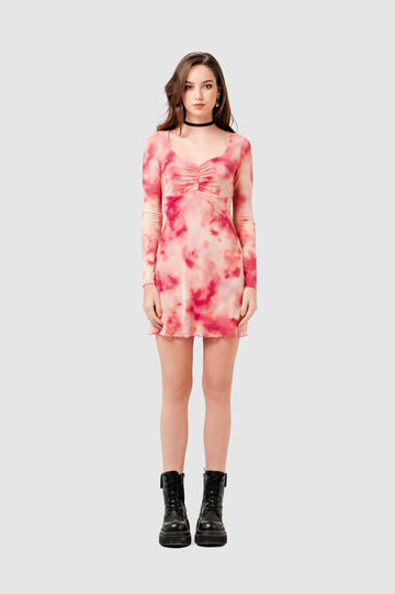 Mini Vestido Soler VESTIDOS NOW Rosado XS 