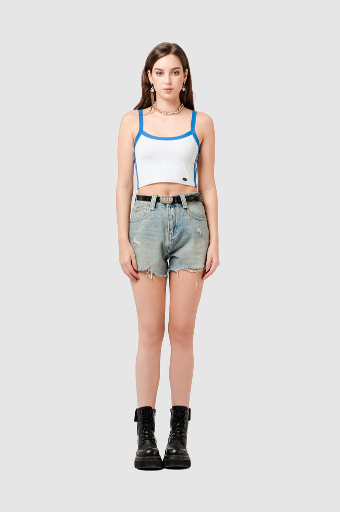 Polo Crop Lam CROPTOPS NOW 