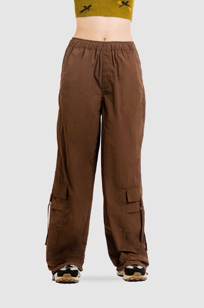 Pantalón Parachute Duffy PANTALONES NOW XS Marron 