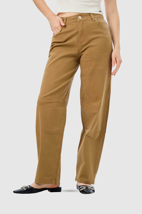 Pantalon Baggy Fit Rivarone PANTALONES NOW Camel 24 