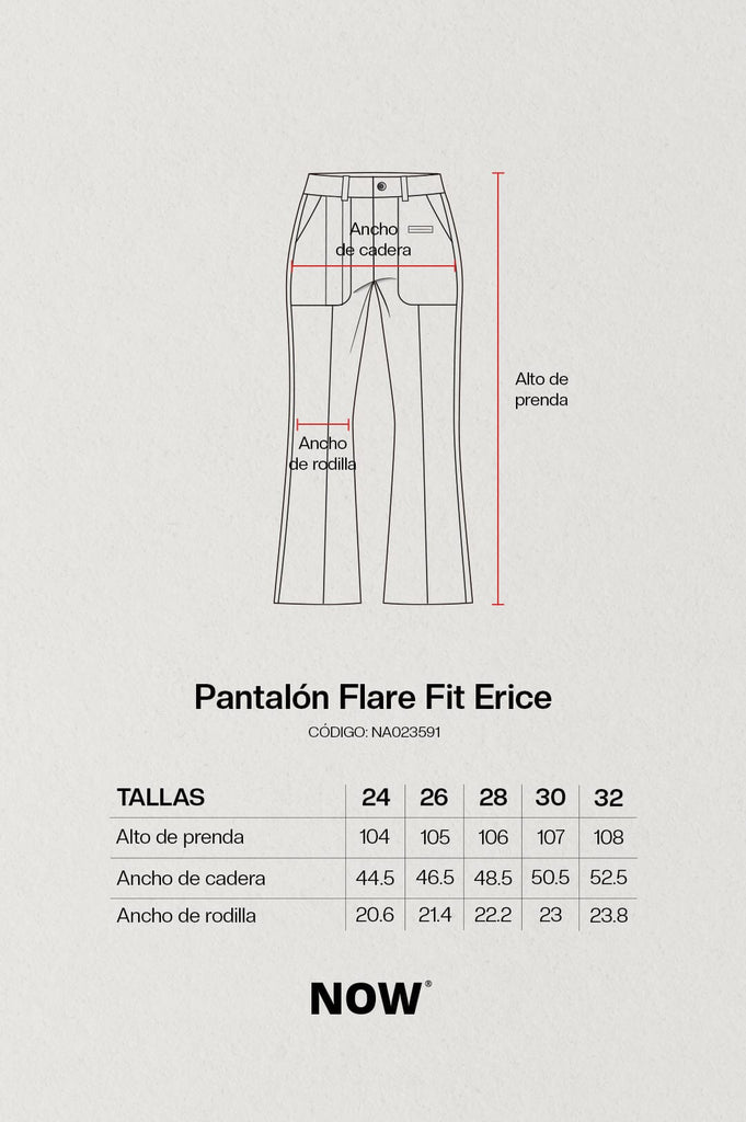 Pantalón Flare Fit Erice PANTALONES NOW 