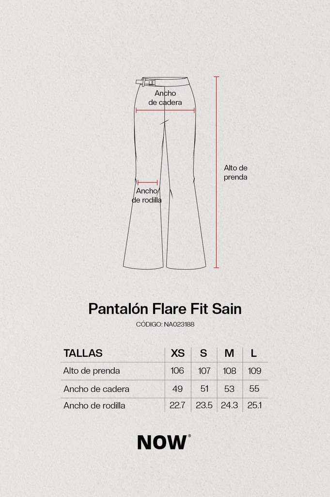 Pantalón Flare Fit Zeasy PANTALONES NOW 