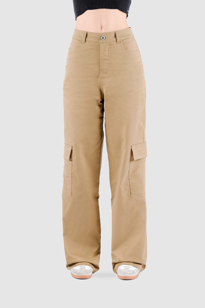 Pantalon Cargo Tailoring Brighton PANTALONES NOW Marrón XS 