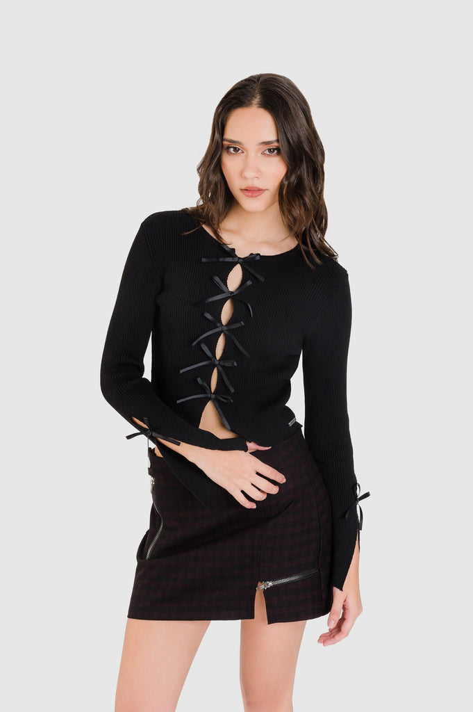 Chompa Crop Coquet CHOMPAS NOW Negro XS 