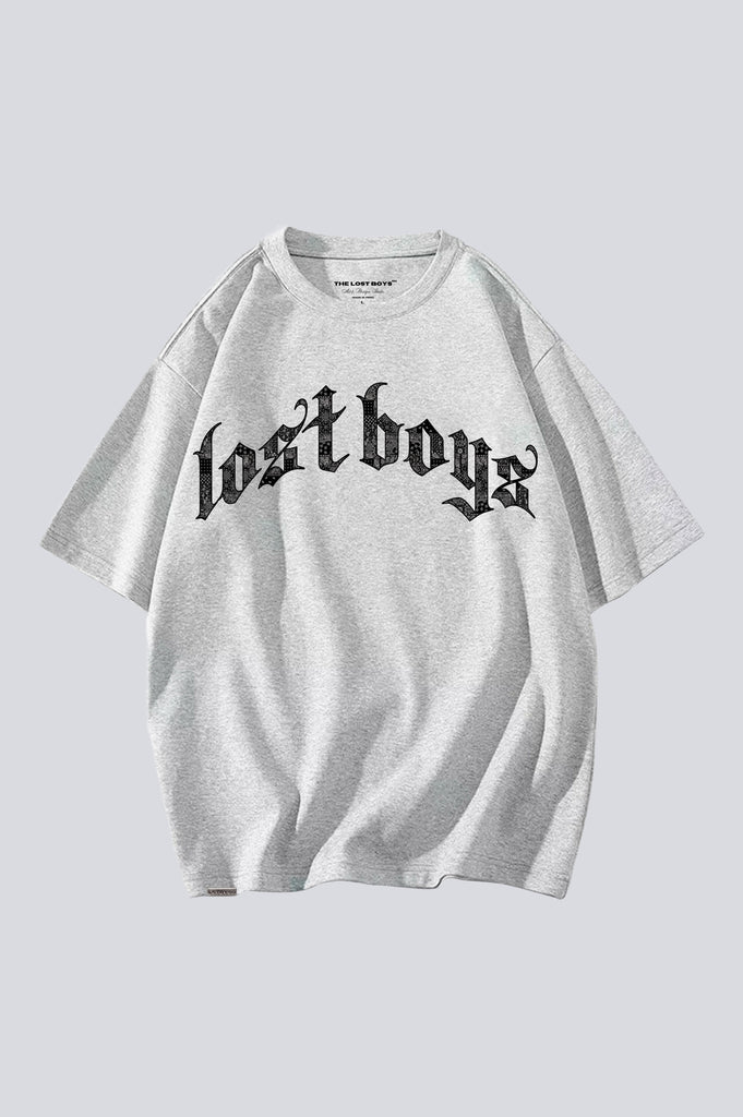 Polo Boxy Oversize BYS POLOS THE LOST BOYS Gris Claro M 