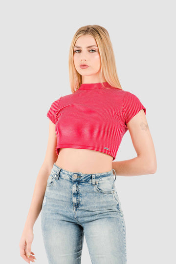 Polo Crop Yione POLOS NOW Rojo XS 