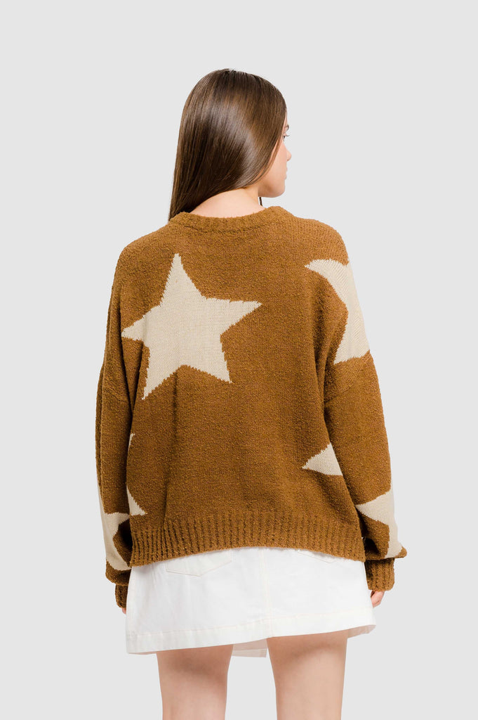 Sweater Oversize Clash - Marron CHOMPAS NOW 